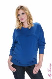 My Tummy - Maternity sweatshirt Nicki blue